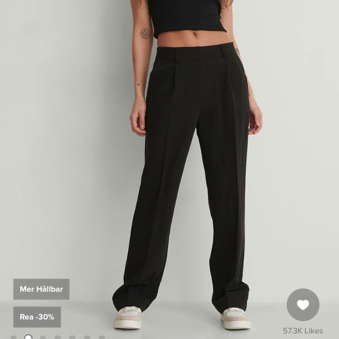 Svarta kostymbyxor