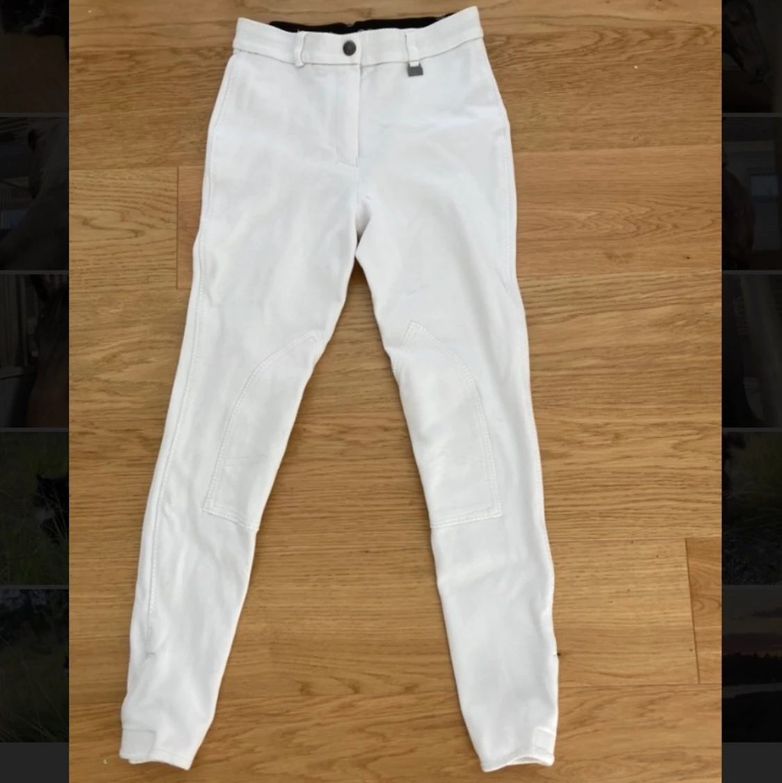 Vita ridbyxor strl 158/164