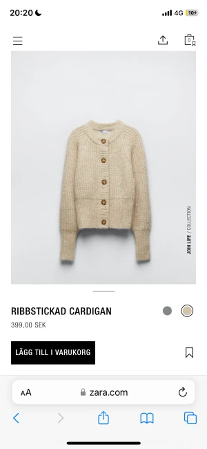 Stickad kofta - Säljer denna jätte fina stickade kofta från zara, fick två i pressent därför säljer jag den, den är aldrig använd och lappen är kvar och allt, nypriset är 400 kr men säljer för 300 kr, priset kan diskuteras❣️ skriv privat för fler bilder💕💕