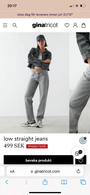 Gina tricot jeans - Säljer mina helt nya gråa Gina tricot jeans. Köparen står för frakten!