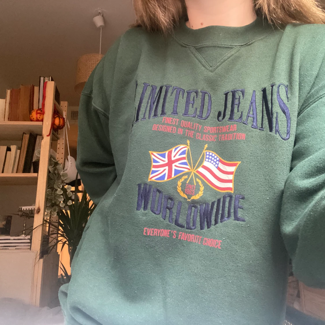 Grön sweatshirt