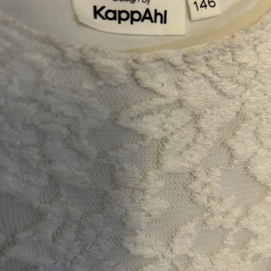 KappAhl vit blommig klänning - 91