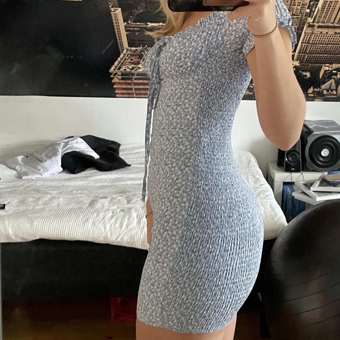 Blommig klänning  - 90