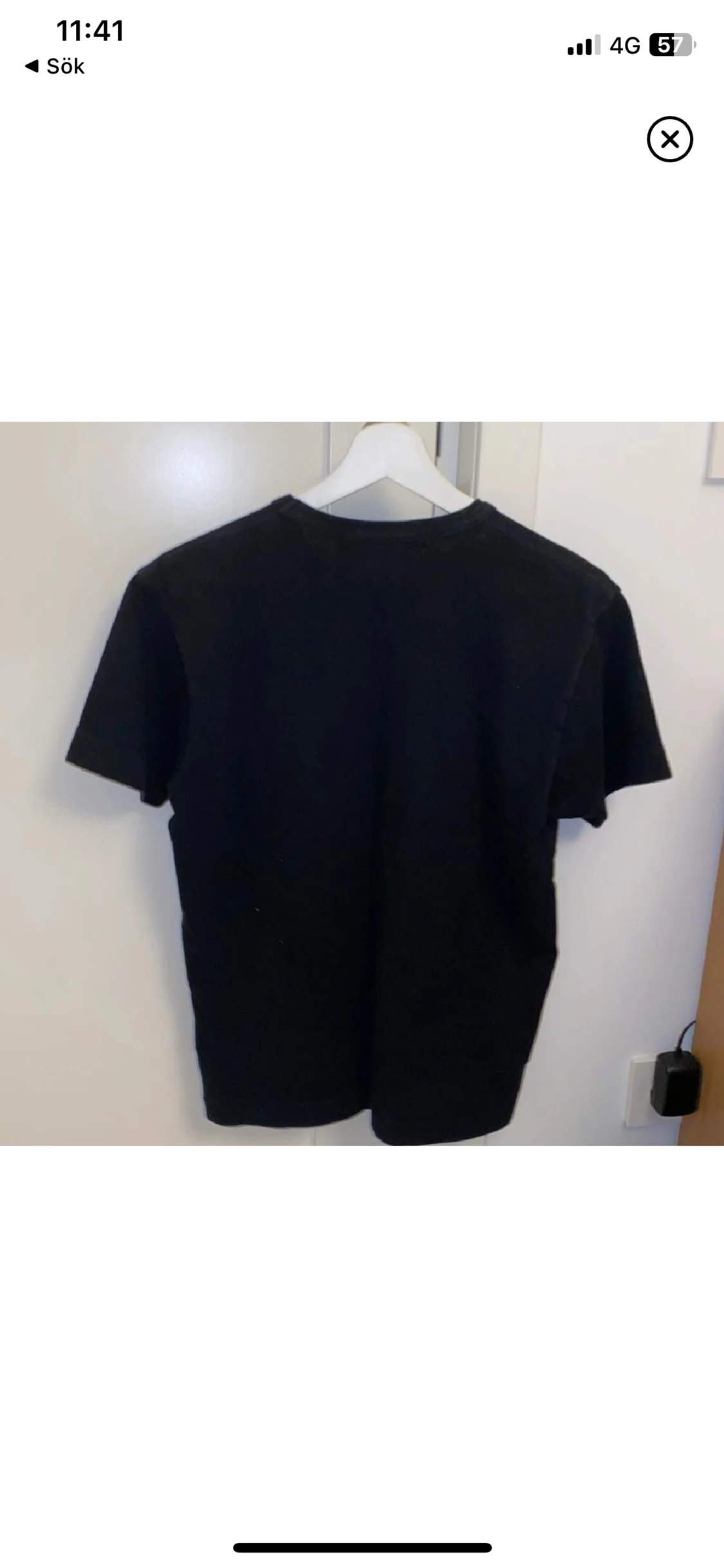Comme des garcons svart T-shirt  - 90