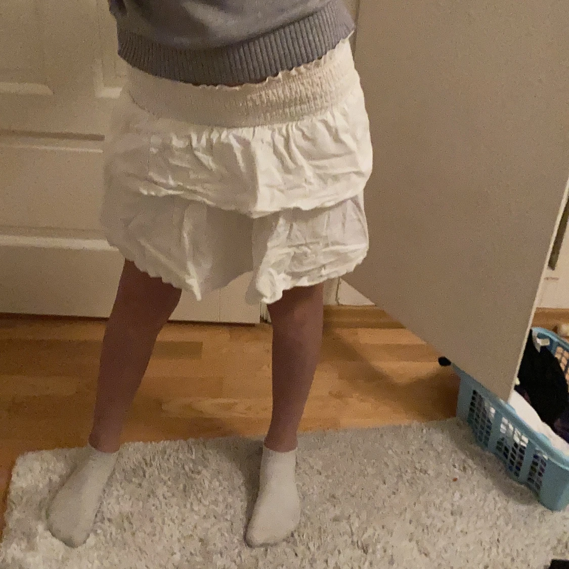  Volang kjol vit  - 90