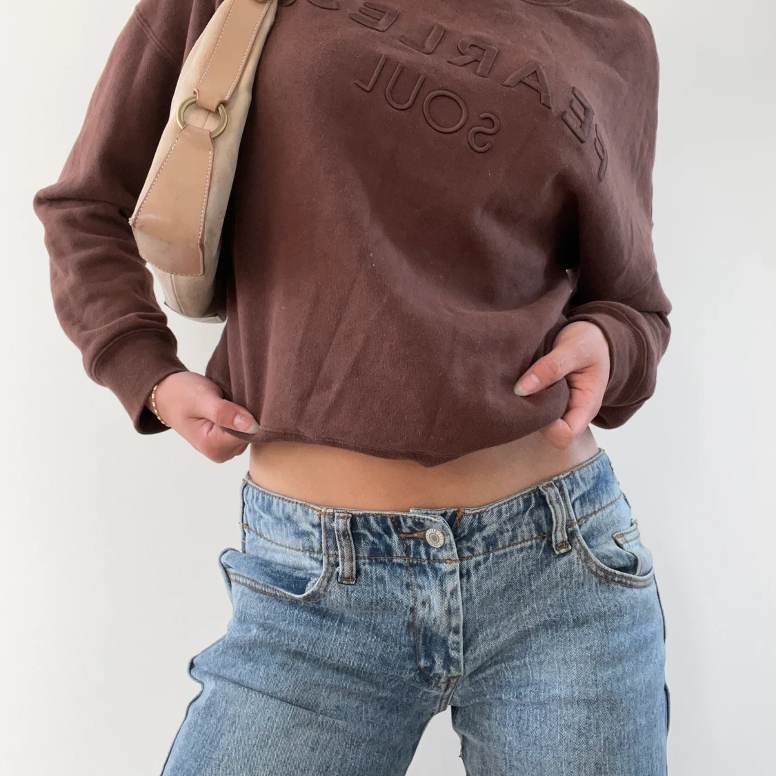 Brun Tjocktröja 🍋🐡💗