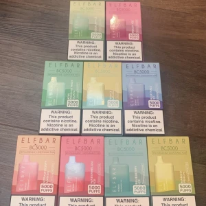 Elfbar  - 5000 bloss, Laddbar, 199kr/st, smaker inne just nu är Watermelon Ice, Blueberry Ice, Mango Peach, Strawberry Mango