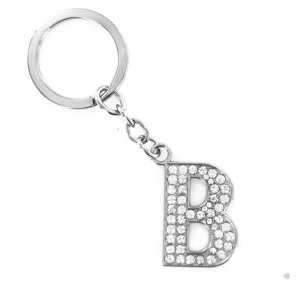 Stora Bokstaven Nyckelring med Strass - Mått 10.50*3.50cm