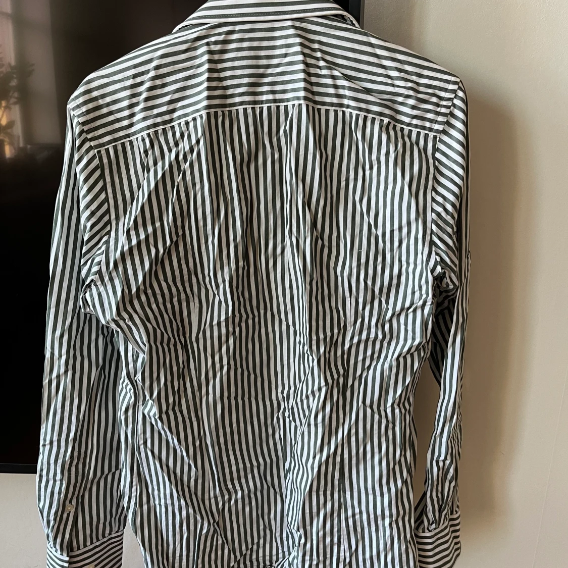 John Henric grön-randig Skjorta Strl 38/M - 91