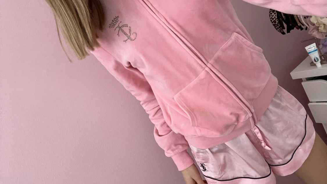 Juicy Couture rosa zip hoodie