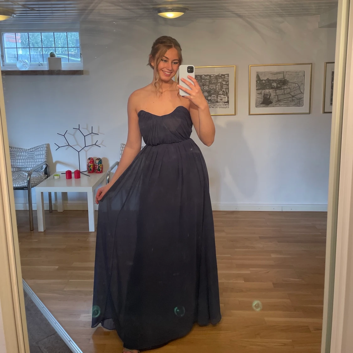 Balklänning marinblå