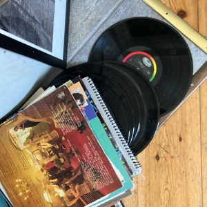 Skivor - Skivor att hänga upp eller spela! En skiva 10kr 5 stycken 35kr