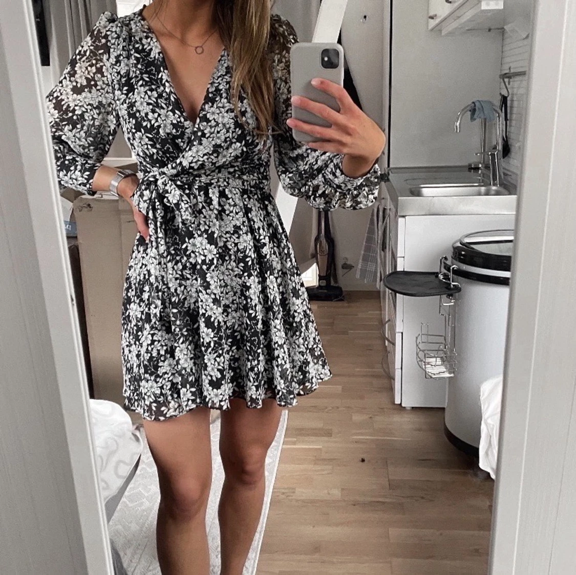 Zara - Printed mini dress S