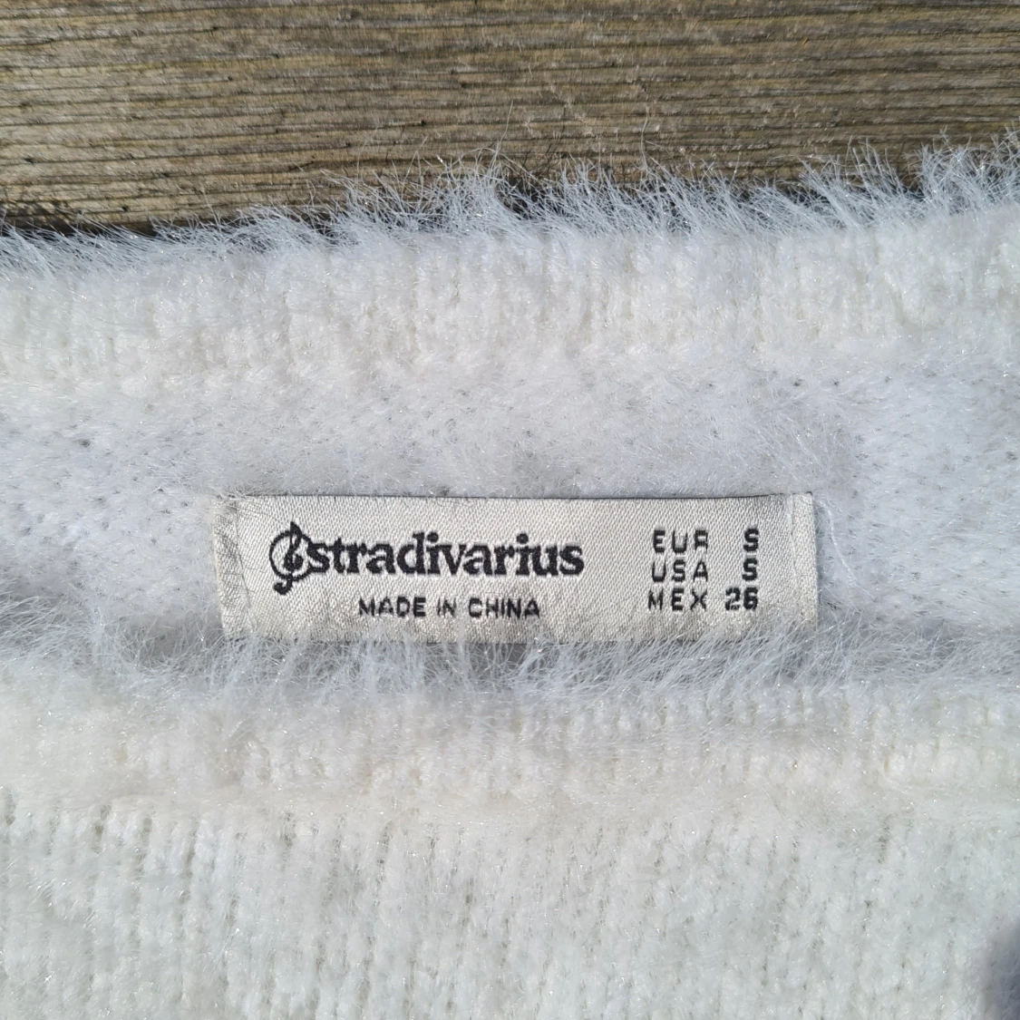 Crop top vit linne - 90