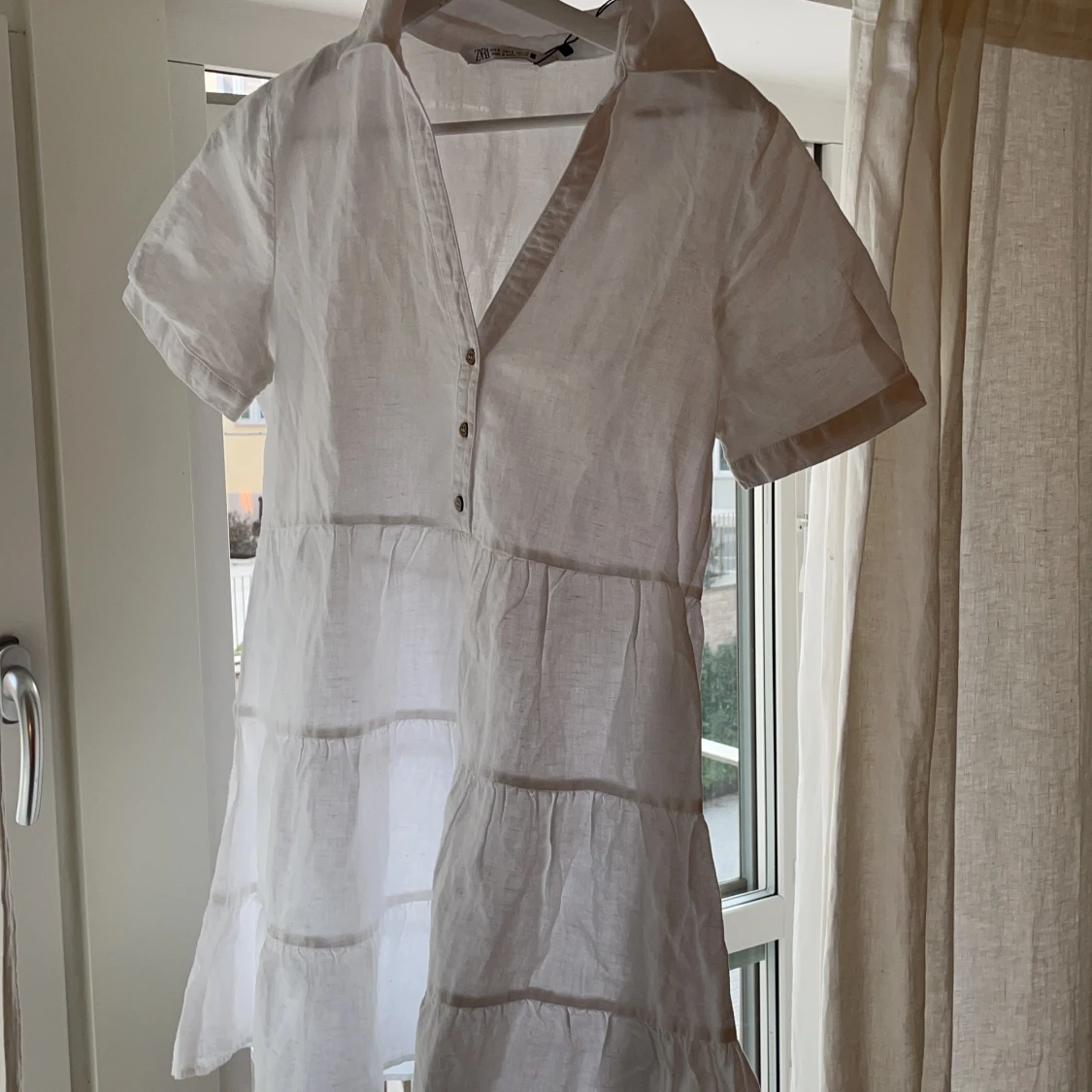 Zara Klänning Linne -NY- - 91