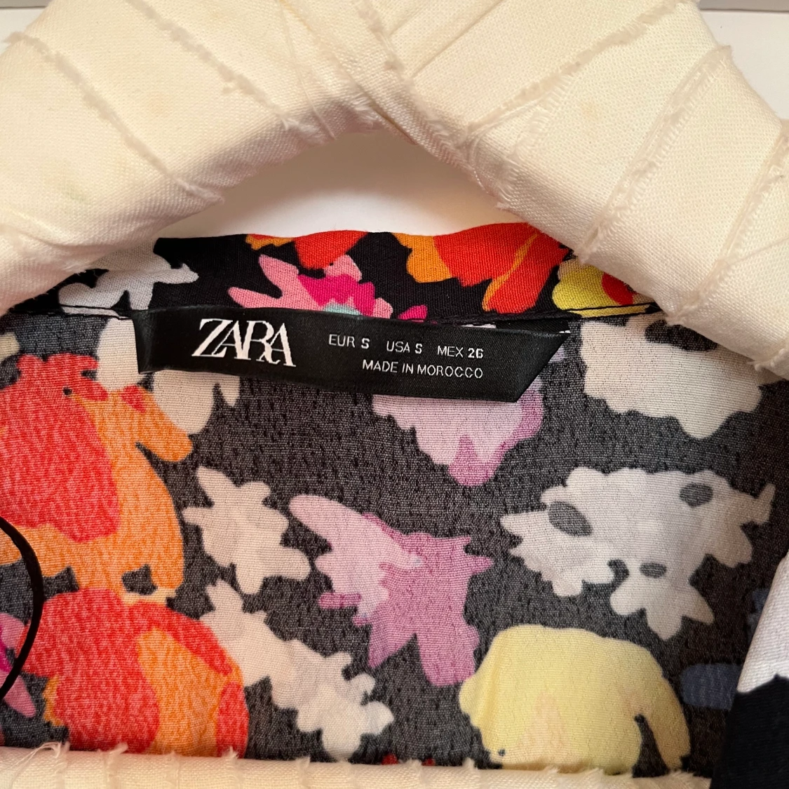 Blommig kortärmad skjorta - 91