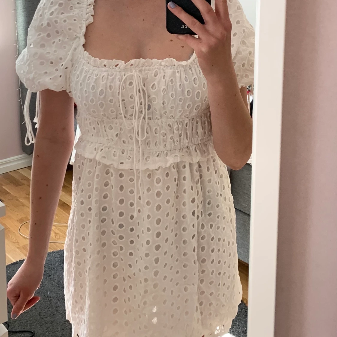 Vit sommarklänning  - 90