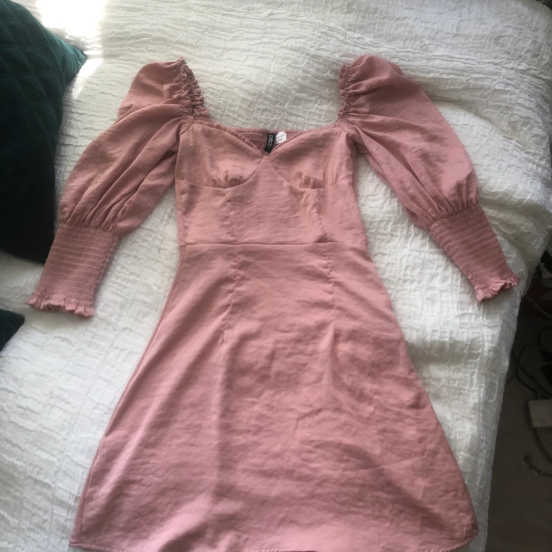 Klänning blekrosa puff - 90