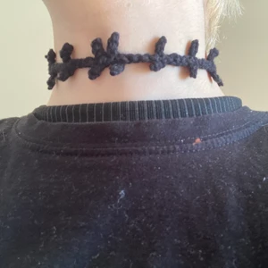 Choker - Black choker, imitating stitches. 23cm, but can be tailored to your needs. Handmade. Contact this ad if you want a custom order.  Can make anything!