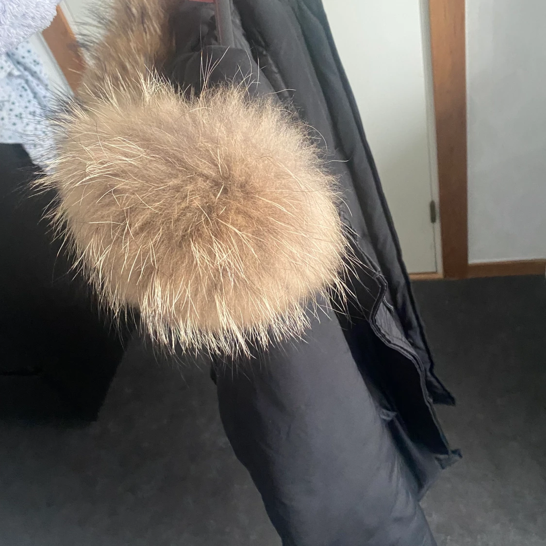 Vinterjacka med äkta päls - 90