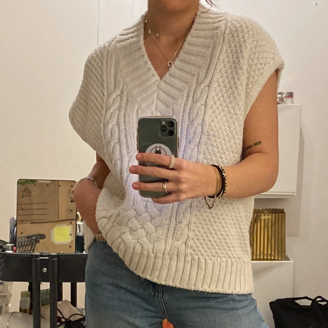 Virkad väst strl. M! - 90