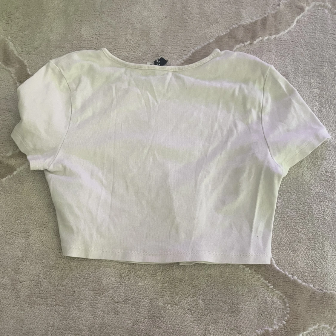blackpink white crop top - 90