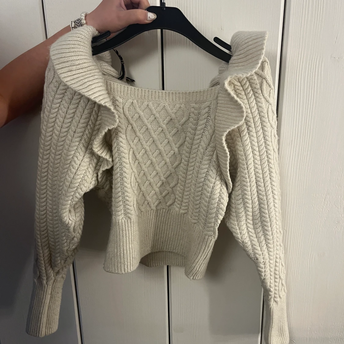 Tjock stickad tröja - 90