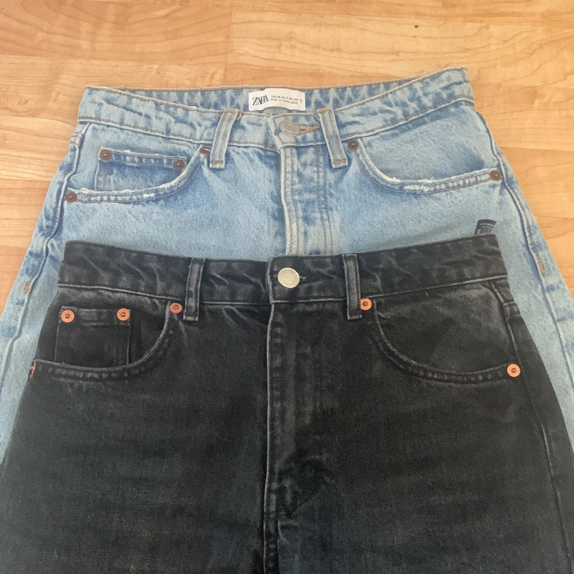 Jeans: Zara mid straight leg - 91