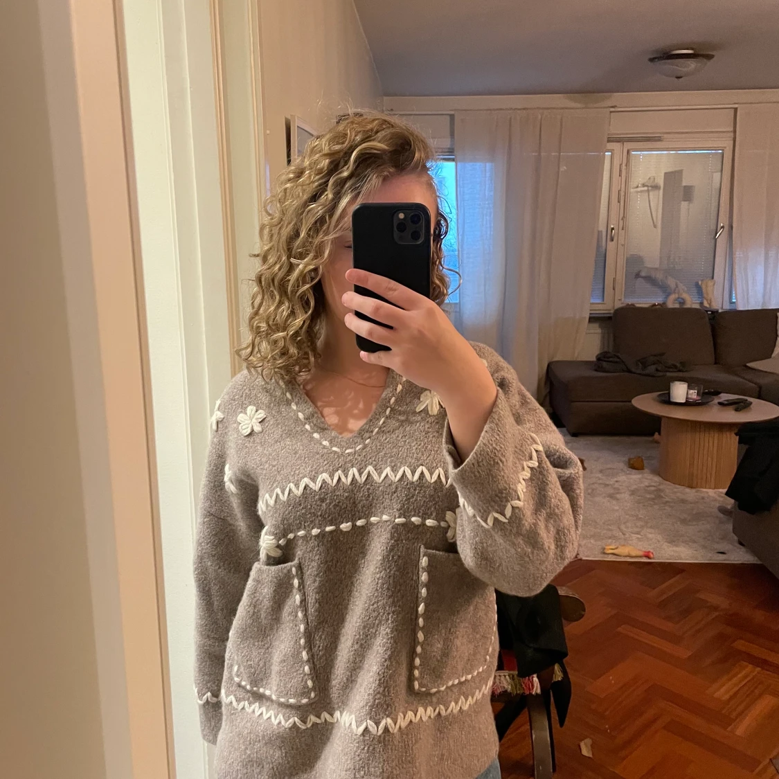 Stickad tröja Zara 