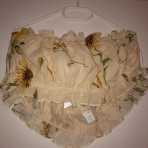 Bandeau sommar topp - Snygg topp med volang