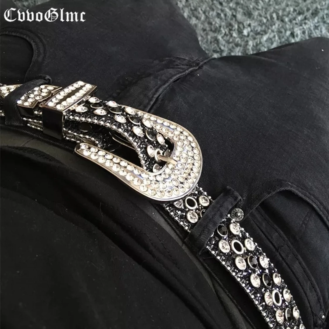 Rhinestone bälte - 90