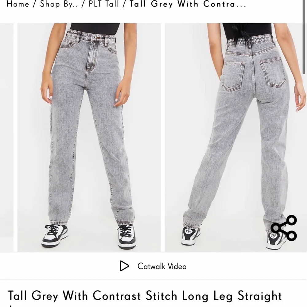 •Grå raka jeans från PLT  •strl: 8(uk)/ 36(eu) •Aldrig använda  •Säljs pågrund av fel-köpt storlek och kan ej lämna tillbaka längre  •Köptes för ca. 260kr. Jeans & Byxor.