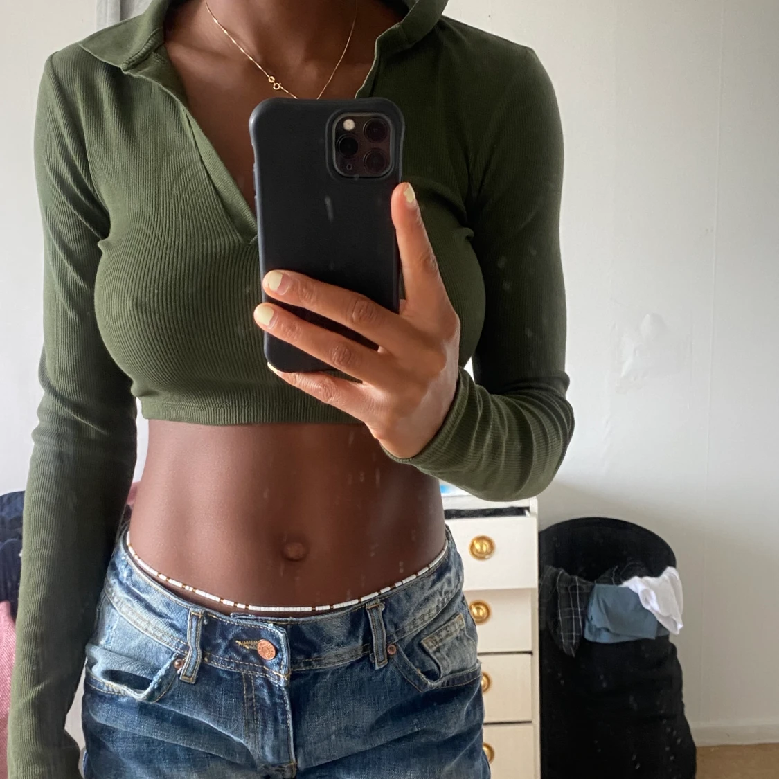 Grön croptop