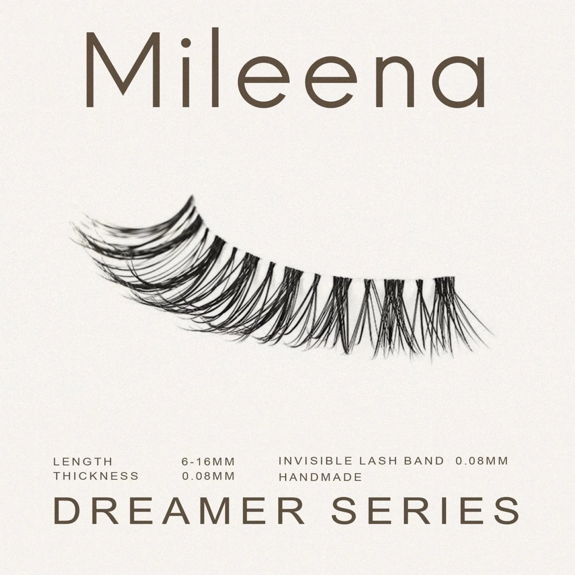 Mileena naturella fransar - 91