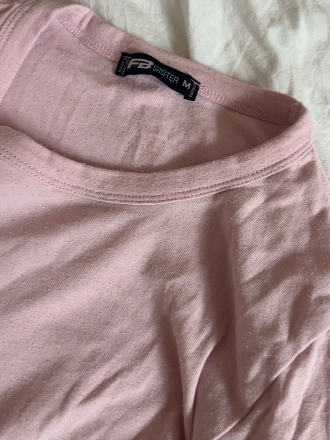 Ljusrosa långärmad topp   - 1