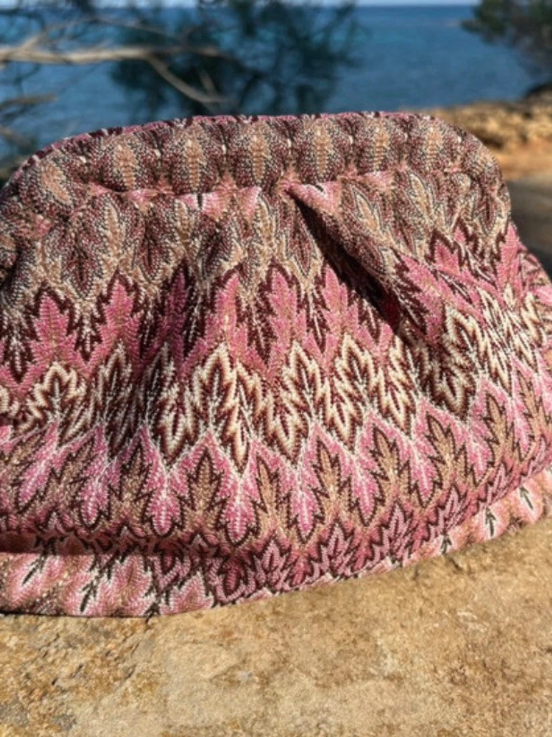 Väska brun missoni inspirerat boho style