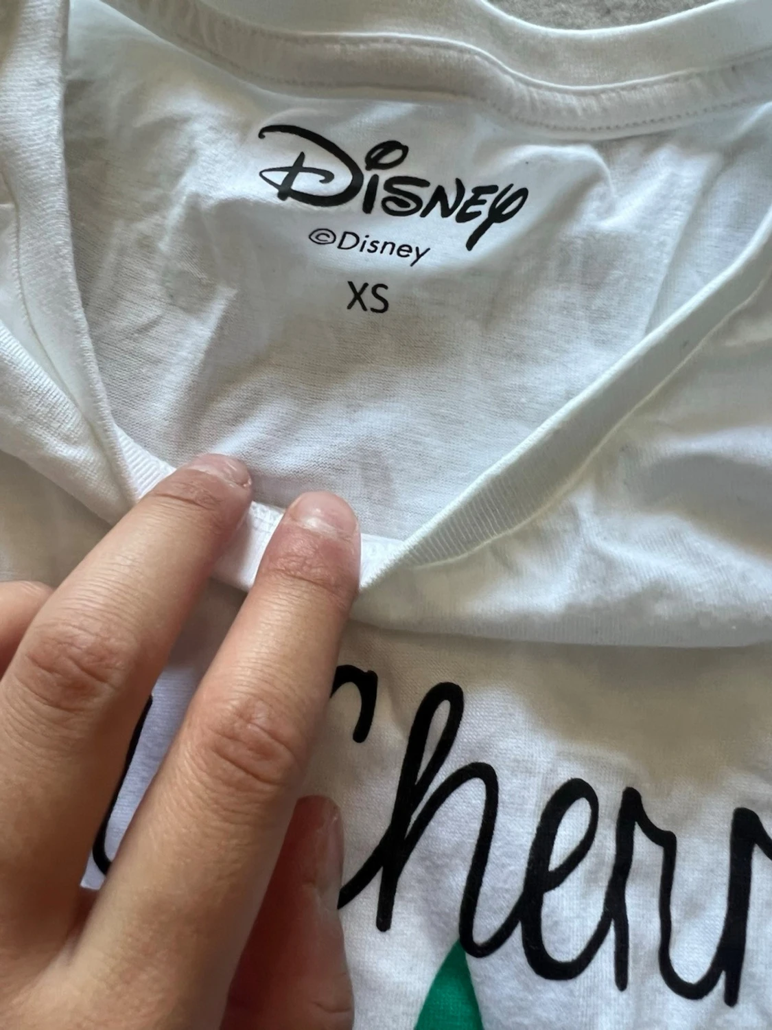 Vit Disney t-shirt med körsbärstryck - 1
