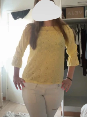yellow off shoulder shirt  - never used