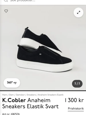 Svarta Anaheim sneakers från K.Cobler - Säljer nu mina svarta cobler sneakers då dom är förstora, storlek 38. Endast använda 2 gånger och är i nyskick. 