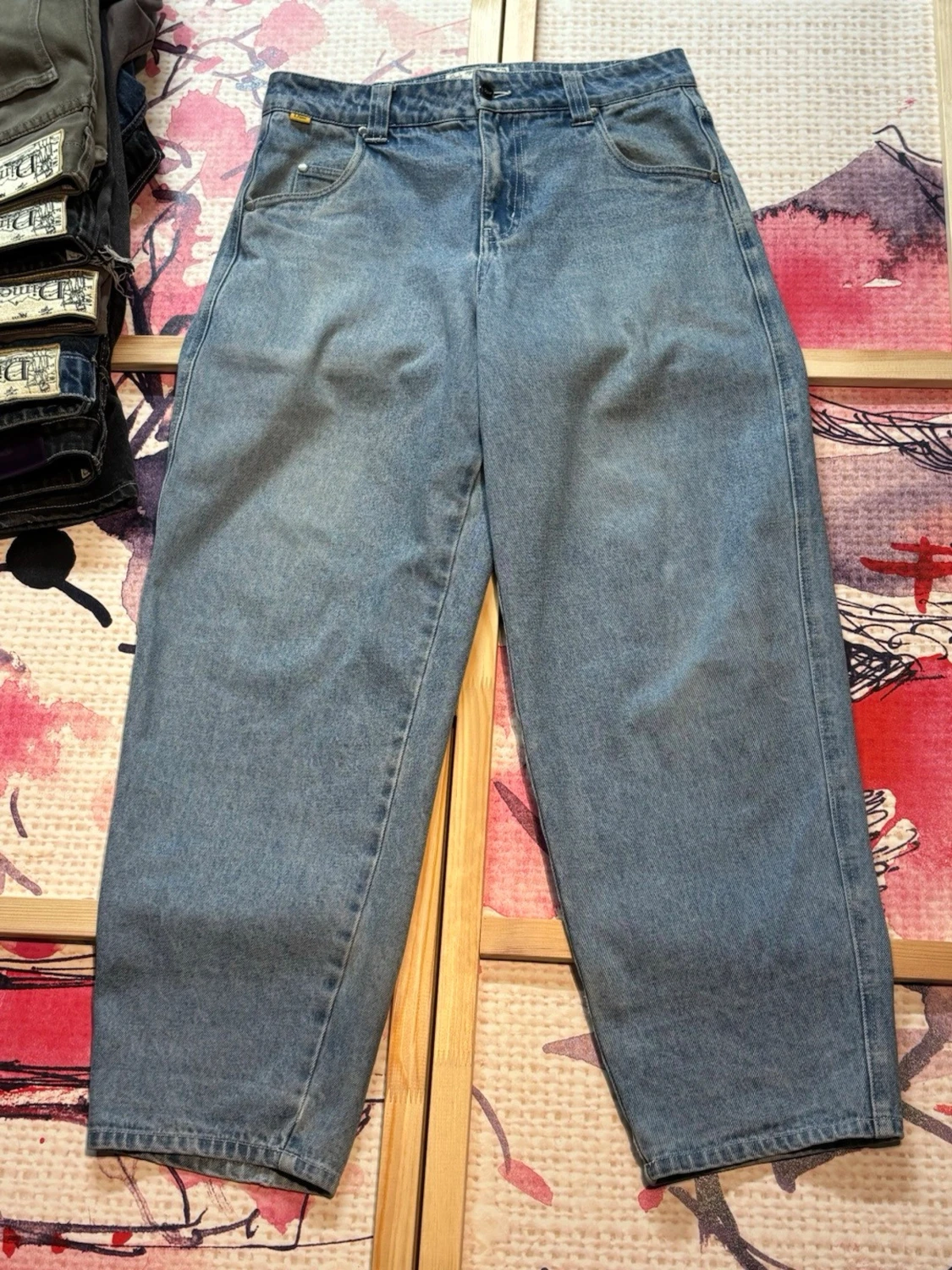 Dime Baggy Denim Jeans / Light Blue Skate Pants - 1