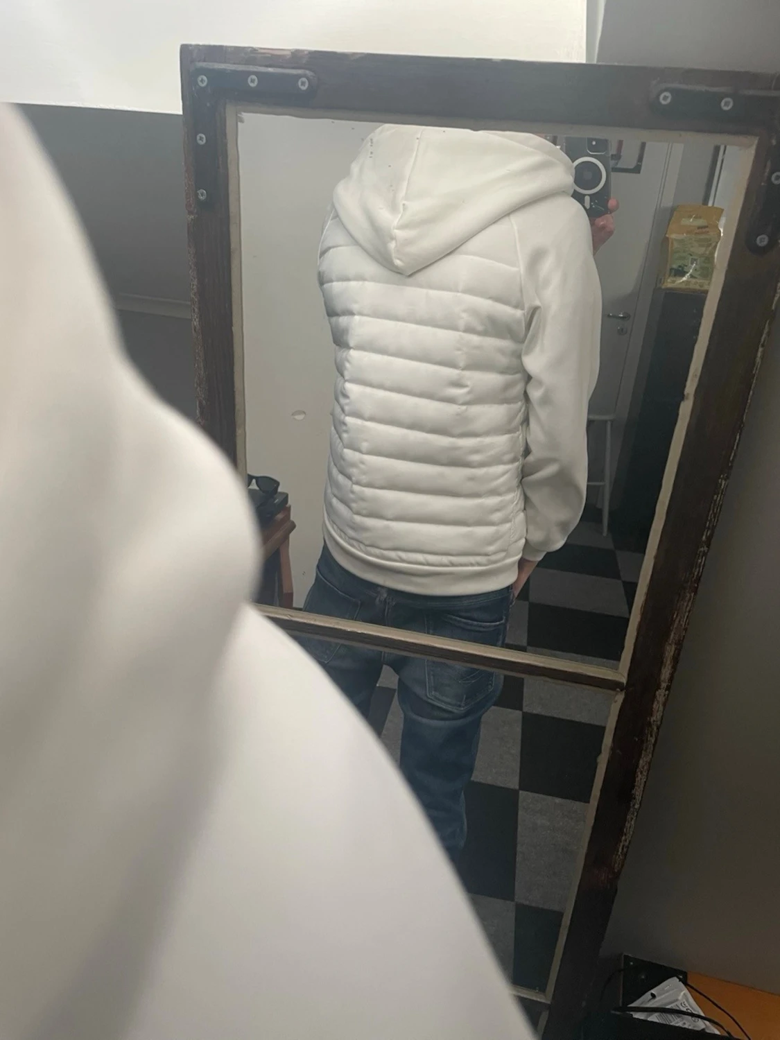 Vit cardigan jacka  - 1