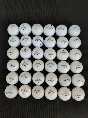 Callaway vita golfbollar  - Säljer 36st Callaway golfbollar i fint skick. Tvättad och kontrollerad, finns även andra märken och modeller vid intresse hör av er!