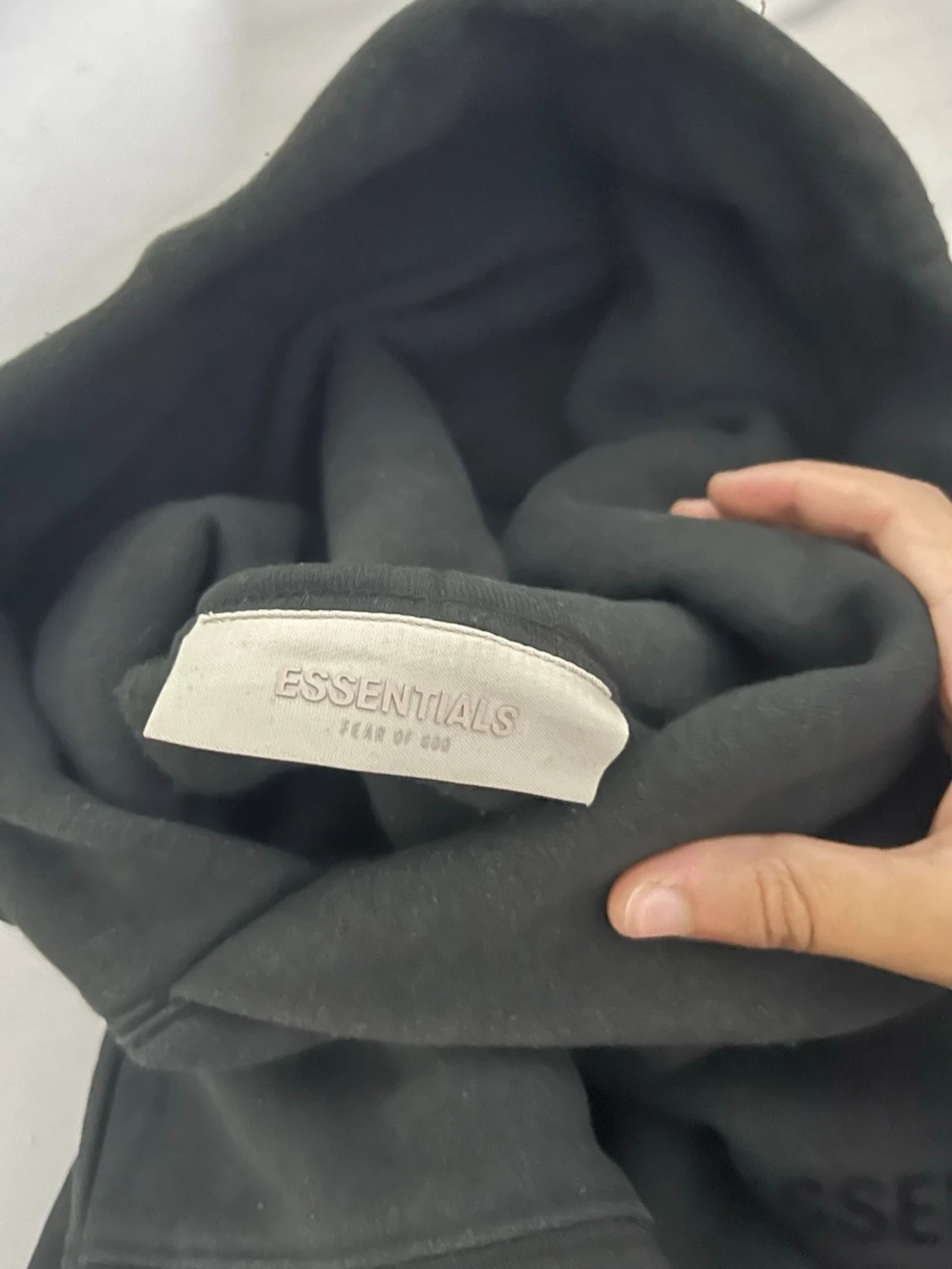 Svart Essentials Fear of God hoodie - 3