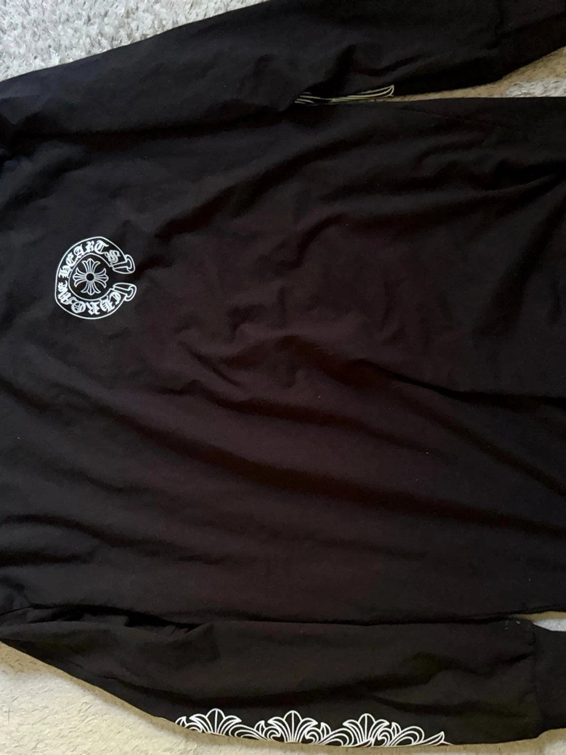 Svart långärmad t-shirt Chrome Hearts