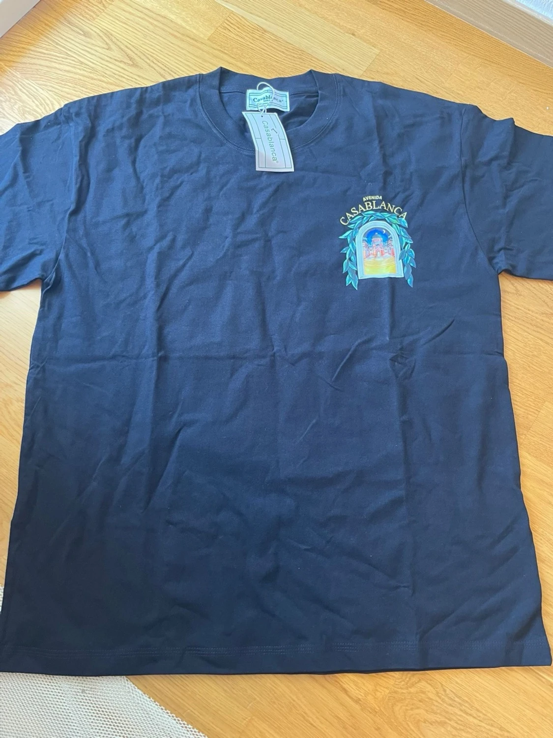 Svart Casablanca t-shirt med tryck - 1