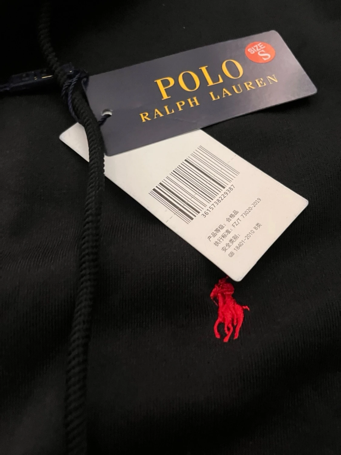 Svart polo Ralph lauren zip tröja  - 1