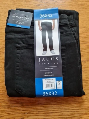 Herr byxor, str 36×32 - 5 fickor byxor med raka ben från Jachs New York Straight fit för bättre comfort 