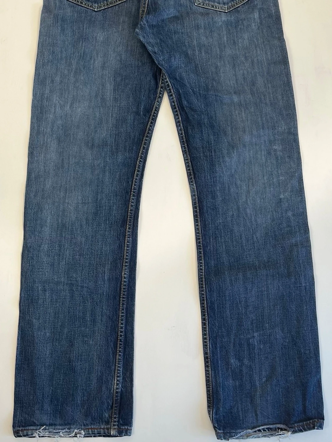 Levi’s 501 W32/L32 Original Fit Jeans Blå Denim Vintage 100% Bomull - 2