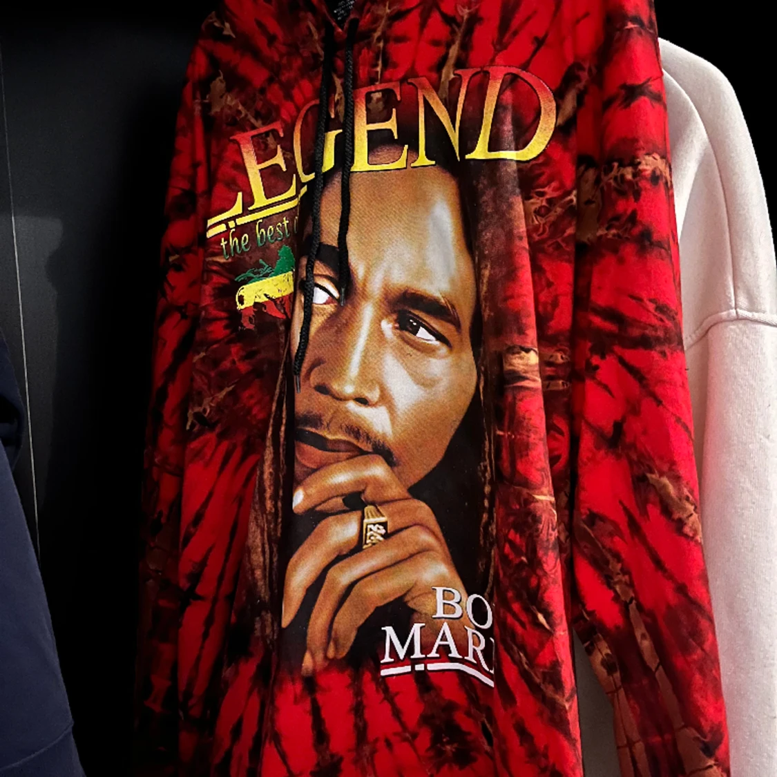 NY! Röd Bob Marley Luvtröja - 91