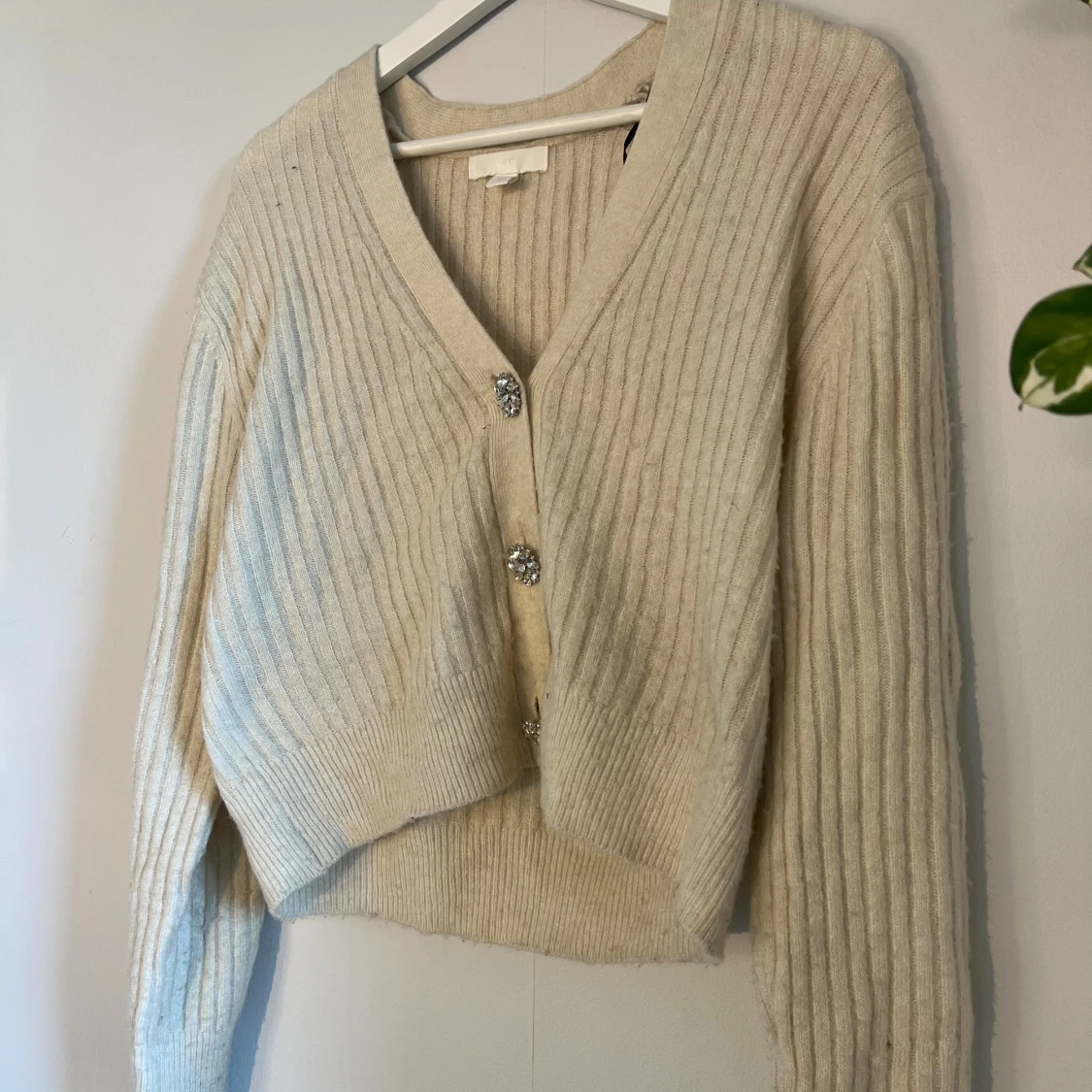 Cremefärgad kofta - 90